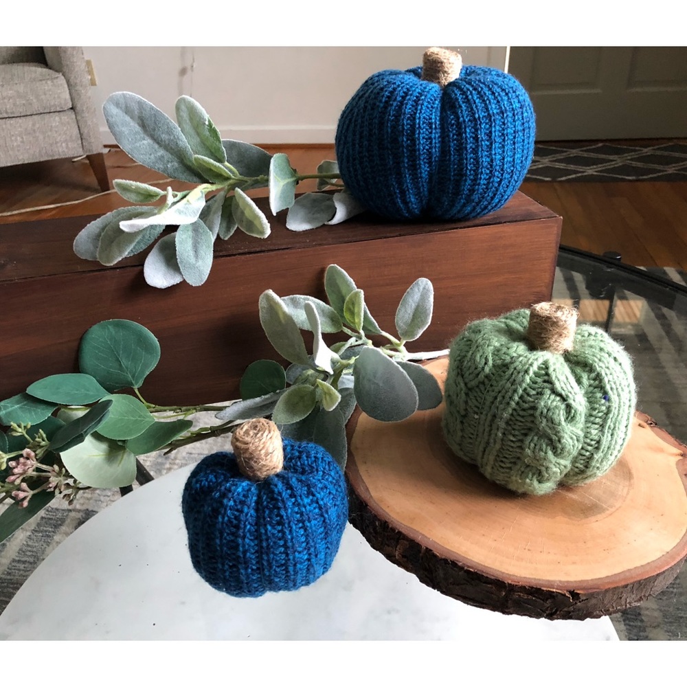 Handmade Sweater Pumpkins